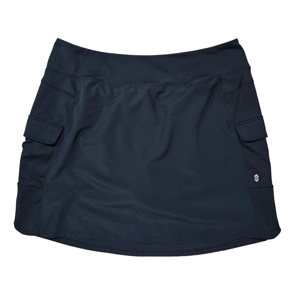 Free Country Women XXL Black Cargo Active Skort Outdoor Hiking Skirt